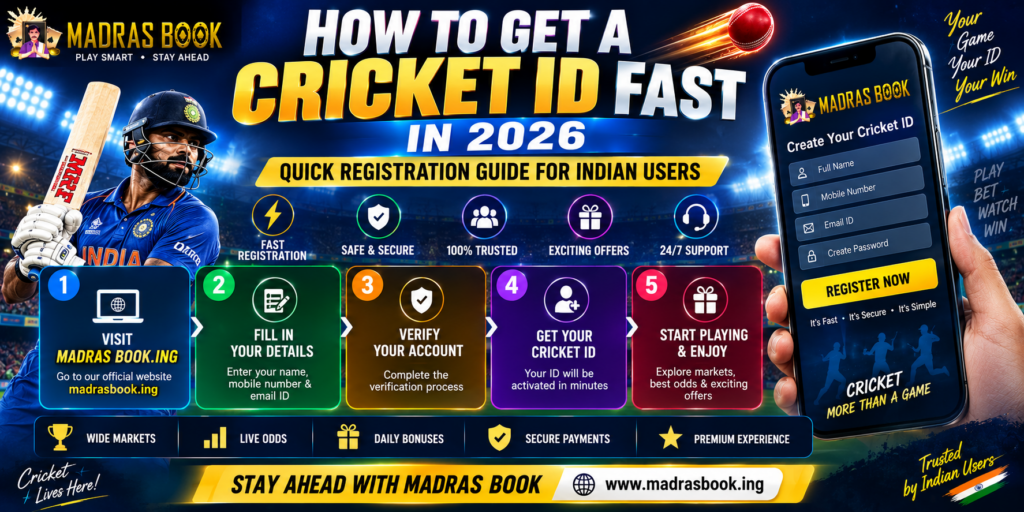 How to Get a Cricket ID Fast in 2026 – Quick Registration Guide for Indian Users