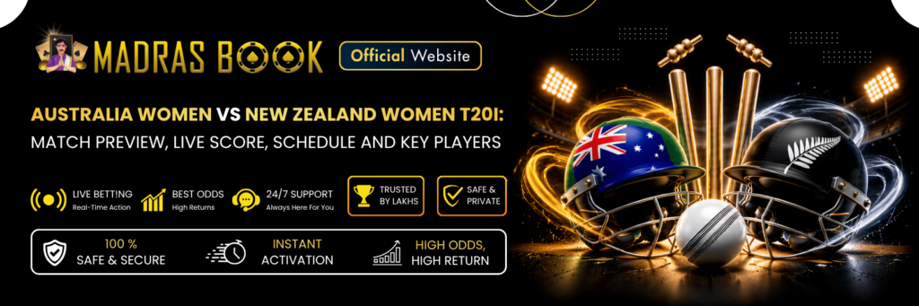 Australia Women vs New Zealand Women T20I | MadrasBook