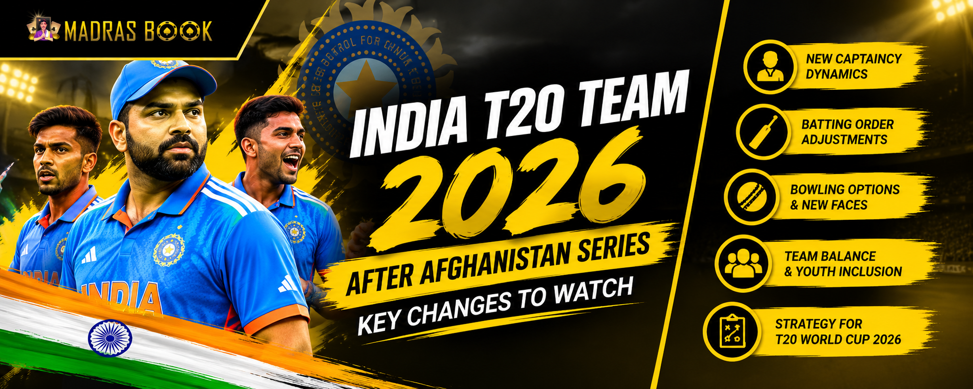 India T20 Team 2026 After Afghanistan Series: Key Changes