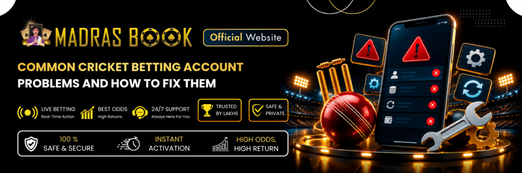 Common Cricket Betting Account Problems and How to Fix Them