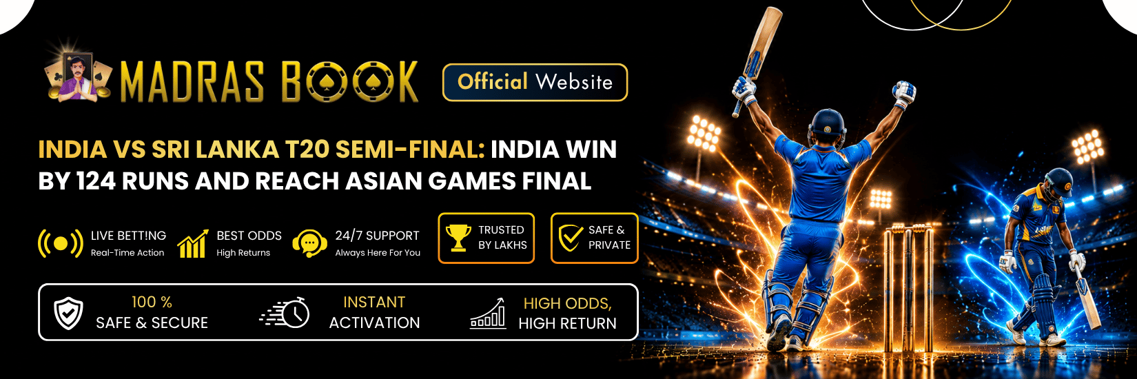 India vs Sri Lanka T20 Semi-Final: India Win by 124 Runs