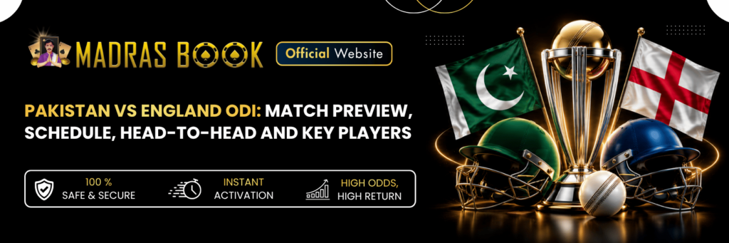 Pakistan vs England ODI 2026: Schedule, Preview & Players