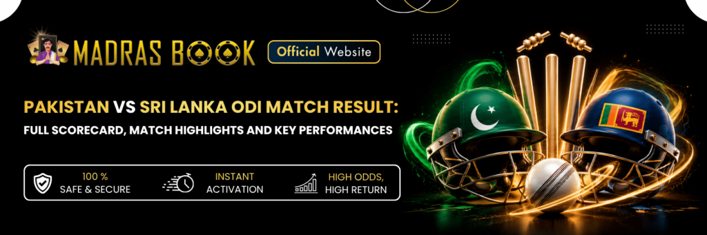 Pakistan vs Sri Lanka ODI Match Result and Highlights