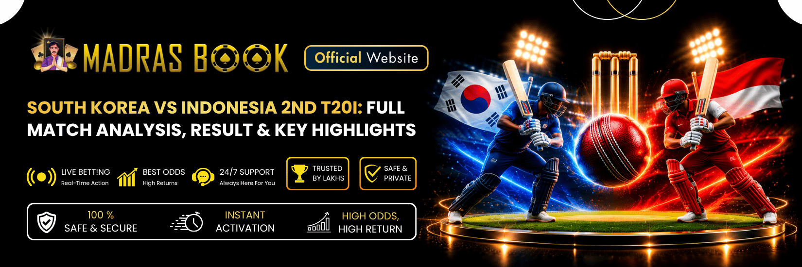 South Korea vs Indonesia 2nd T20I: 9-Wicket Win & Match Report