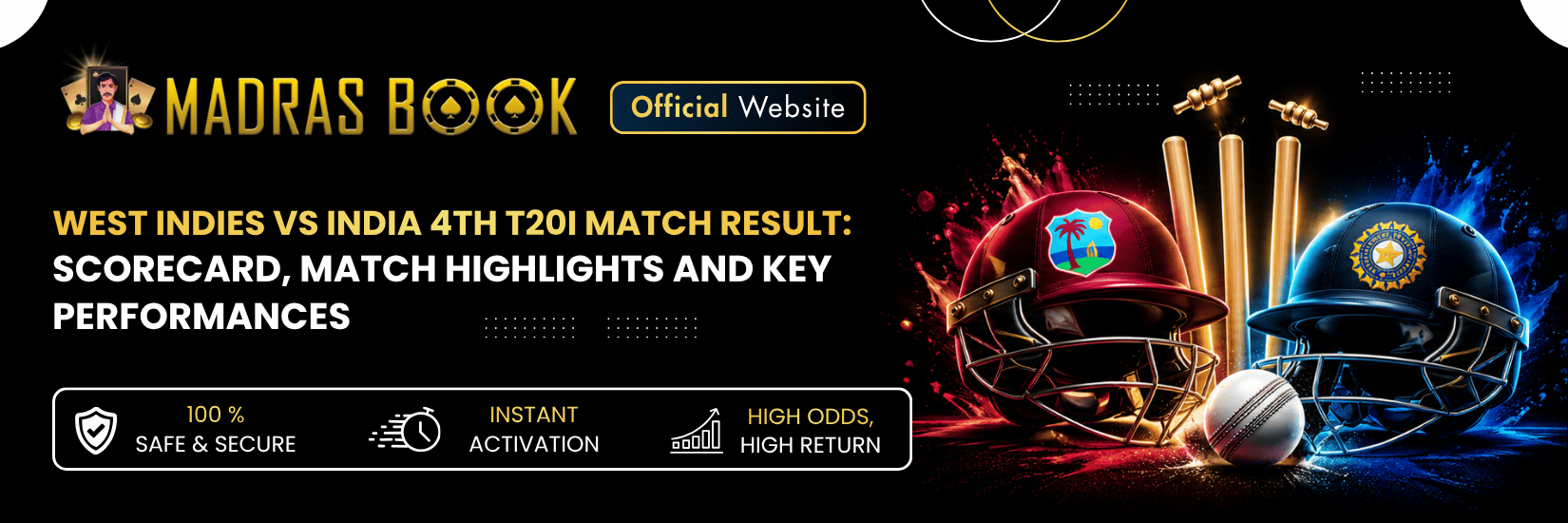 West Indies vs India 4th T20I Match Result & Scorecard